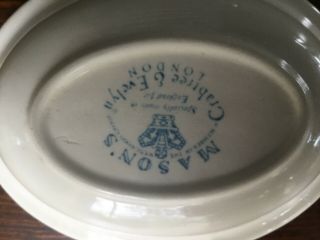 Vintage Crabtree & Evelyn soap dish.  WHITE and BLUE 4
