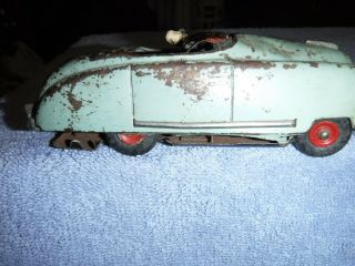 German Made Vintage Schuco Convertible Wind Up Tin Toy Car