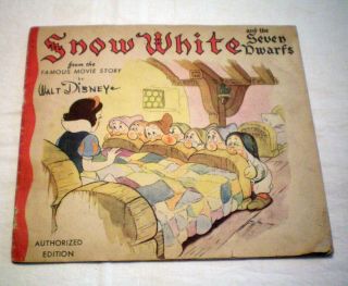 Vintage Snow White And The Seven Dwarfs,  1938 Authorized Edition