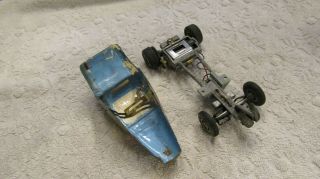 Vintage 1/24 Scale Ford Model T Body Slot Car with Motor & Chassis 4409 2
