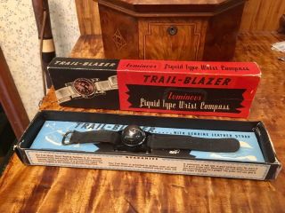 Vintage Trail - Blazer Luminous Wrist Compass Nearly 1950 