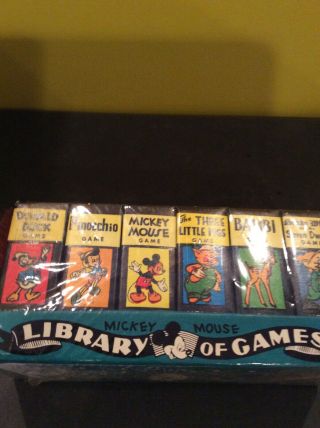 1946 Mickey Mouse Library Of Games Playing Cards Vintage Collector Item