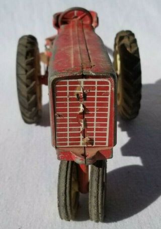 Vintage ERTL Red International Harvester Tractor and Plow Collectible Diecast 3