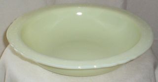 Vintage Mckee Glass Uranium Custard Laurel Pattern 11 " Serving Bowl