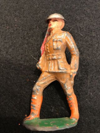 Vintage Barclay/manoil Lead Toy Soldier Marching With Rifle