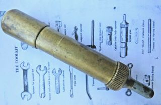 Vintage Tecalemit Grease Gun From An Old 1954 Bsa A10 Tool Roll