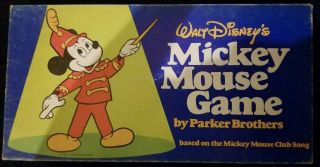 Vintage 1976 Walt Disney ' s Mickey Mouse Board Game By Parker Brothers Complete 2