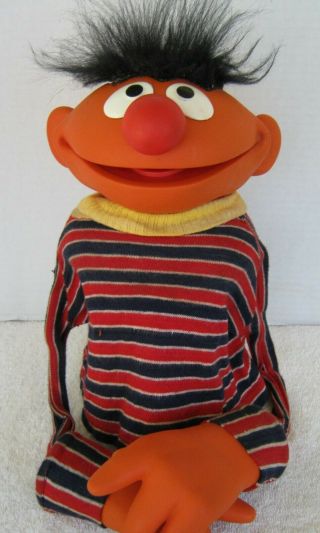 Vintage Ernie Hand Puppet Sesame Street 1970 