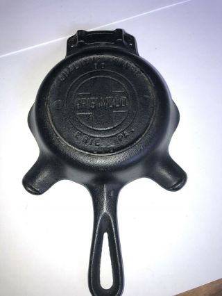 Vintage Griswold 570 Cast Iron Skillet Ashtray With Match Book Holder