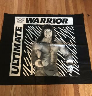 Ultimate Warrior/wwe Vintage 1988 Tapestry Banner Poster