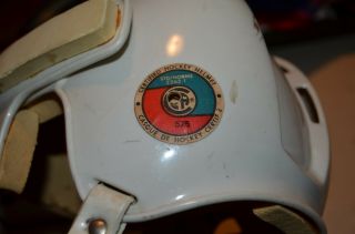 Vintage CCM Hockey Helmet - WHITE - Size 6 1/2 - 7 3/8 3