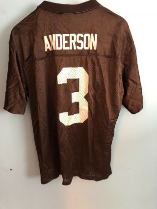 Vintage Derek Anderson Cleveland Browns Jersey Size Youth Xl (18 - 20)
