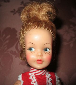 Vtg Ideal Tammy Family Sister Doll Pepper Freckles G 9 W 2 In Generic Outfit
