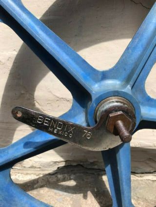 Vintage Mag Wheels Old School BMX Blue - With Bendix 76 Hubs 2