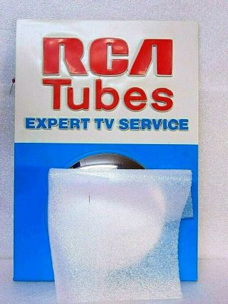 Vintage Rca Tubes Expert Tv Service Advertising Sign Repair Shop $9.  95