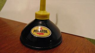 Pennzoil Vintage Miniature Thumb Pump Oil Can Gasoline Station Gas Mini Spout