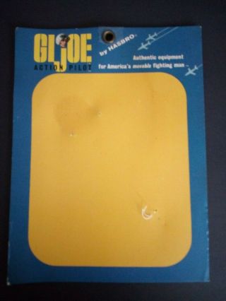 Vintage Gi Joe Action Pilot Helmet Card Hasbro Tm