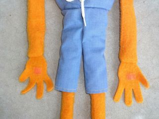 Vintage 1976 - 1978 Fisher Price Toy Jim Henson Muppet Animal 854 Hand Puppet Doll 6