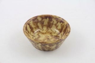 Vintage Bennington Pottery Rockingham Glaze Spongeware Small Bowl 169