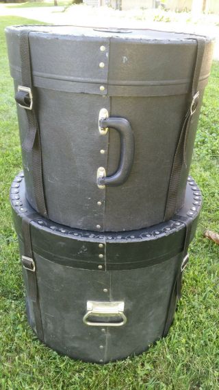 Vintage Anvil Fibre Drum Cases 12x14 14x16 (depth X Diameter) $1