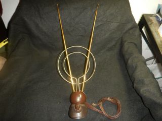 Vintage Retro Space Age Tv Antenna With A - F Switch Bakelite