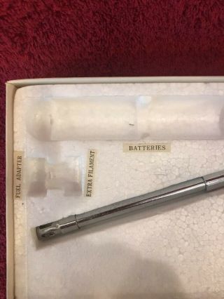 Vintage Match - O - Matic Butane Gas Match Pistol Shaped Lighter Box Incomplete 3