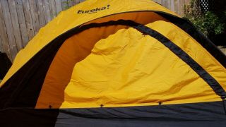 Vintage Eureka Apex 2 - Person 3 - Season Tent w/ Rainfly Poles Stakes & Stuff Sacks 6