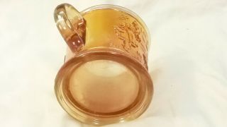 Vintage Little Bo - Peep Lt.  Marigold Carnival Depression Glass Handled Cup 4
