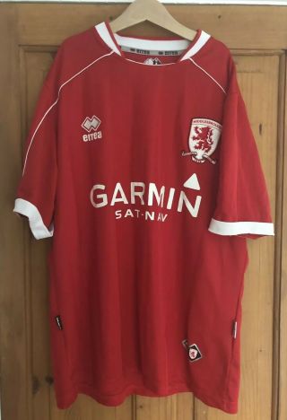 Middlesbrough Football Club Errea 2007 2008 Vintage Shirt Size Medium