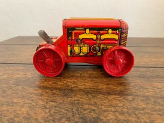 Vintage Marx Toys Mighty Midget Climbing Wind - Up Tractor