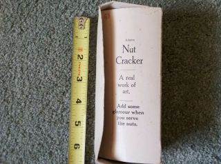 Vintage Novelty Cast Aluminum Lady Nude Legs Nut Cracker Cast Aluminum W/ Box