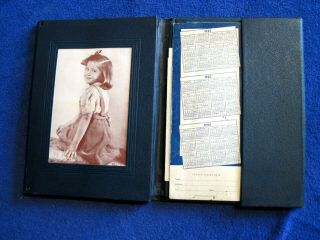 Vintage Wwii Soldier Calendar Letter V - Mail Folio/case W/contents 1942 - 1944