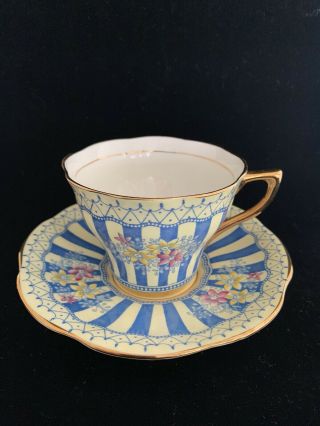 Vintage Rosina Bone China Teacup & Saucer Pattern 5350