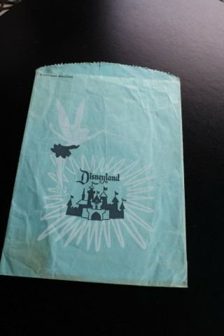 Old Walt Disney Productions Vintage Disneyland Tinker Bell Gift Bag