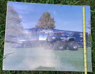 1990 ' s Vintage Bigfoot Monster Truck Poster In Orig cellophane 16 x20 Trailer 3
