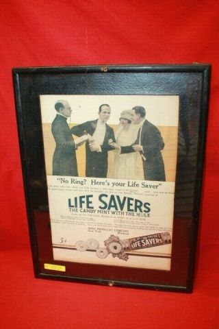 Vintage Life Saver Ad No Ring? Here 