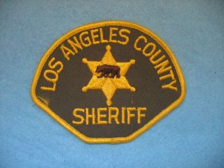 Vintage Obsolete Los Angeles County Sheriff Police Patch,  Ca