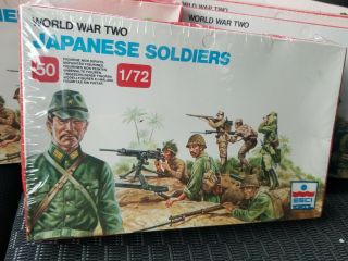 Vintage 1983 Esci Ertl No.  204 Made Italy Wwii Japanese Toy Soldiers Figures