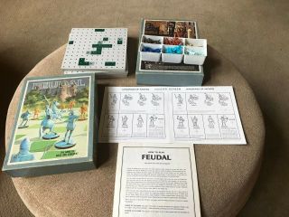 Vintage 1967 Feudal The Game Of Siege And Conquest 3M Bookshelf Game Medieval 2