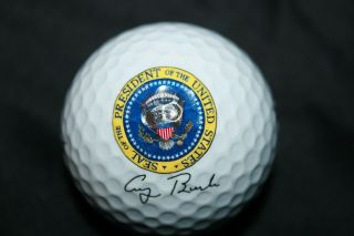 Vintage George H.  W.  Bush Presidential Golf Ball