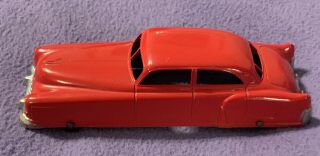 Vintage Tootsietoy Car Red 6” Long 1 3/4” Wide Made In The Usa