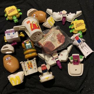 Vintage McDonalds Food Changeables Happy Meal Toy Transformers 1987 - 1990 2