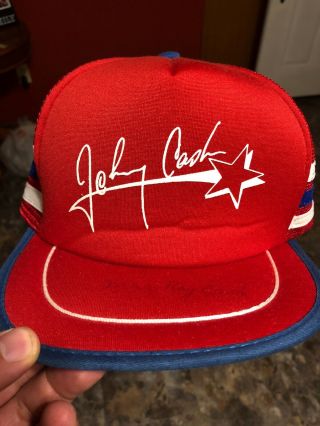 Johnny Cash Vintage Tour Hat Signed By Mrs Ray Cash Very Sun Records