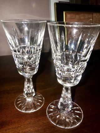 Set Of 2 Vintage Waterford Crystal Kylemore 4 " Cordial Sherry Whiskey Glasses