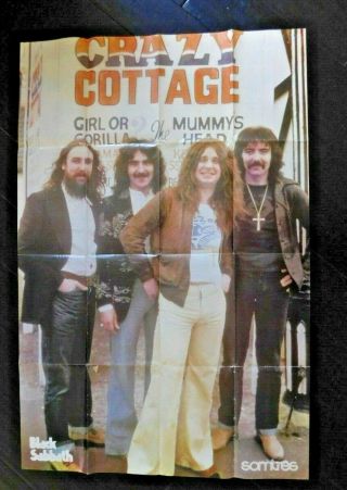 Black Sabbath Vintage Poster 1976 27x43 Ozzy Osbourne
