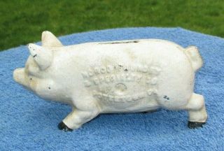 Vintage Old Cast Iron Norco Foundry,  Pottstown,  Pa,  Pig Coin Still Bank