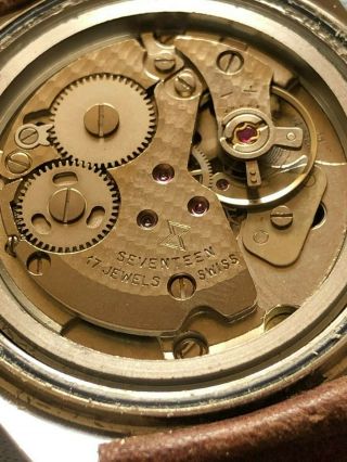 Vintage EDOX,  men ' s watch,  Old Swiss made,  Mechanical Beauty. 3