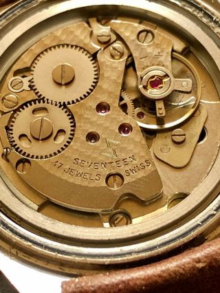 Vintage EDOX,  men ' s watch,  Old Swiss made,  Mechanical Beauty. 4