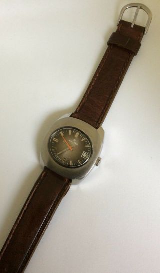 Vintage EDOX,  men ' s watch,  Old Swiss made,  Mechanical Beauty. 7