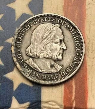 1893 50C Columbian Expo Half Dollar 90 Silver Vintage US Coin FH66 4